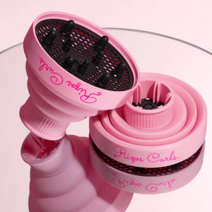 Rizos Curls Pink Collapsible Hair Diffuser for Drying Curls