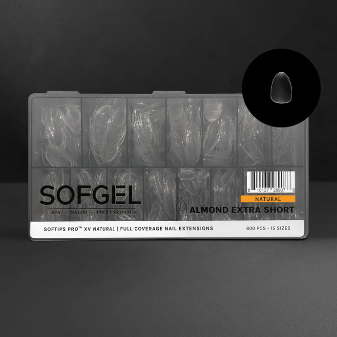 SOFGEL SOFTIPS PRO™ XV NATURAL - ALMOND EXTRA SHORT