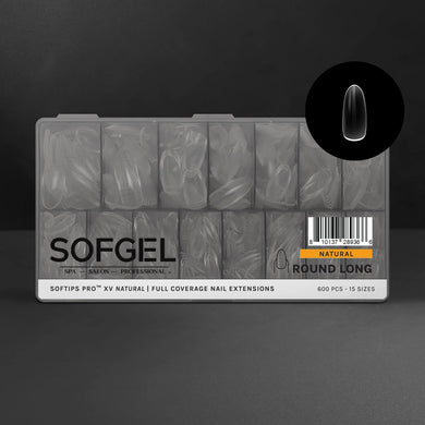 SOFGEL SOFTIPS PRO™ XV NATURAL - ROUND LONG