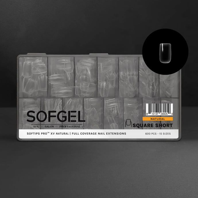 SOFGEL SOFTIPS PRO™ XV NATURAL - SQUARE SHORT
