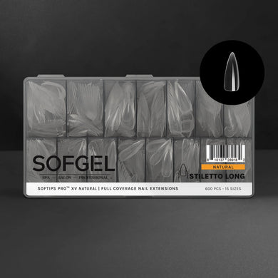 SOFGEL SOFTIPS PRO™ XV NATURAL - STILETTO LONG