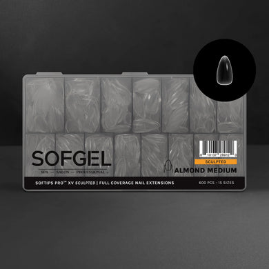 SOFGEL SOFTIPS PRO™ XV SCULPTED - ALMOND MEDIUM