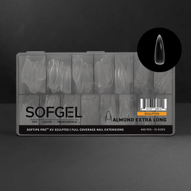 SOFGEL SOFTIPS PRO™ XV SCULPTED - ALMOND EXTRA LONG