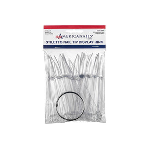 Americanails Stiletto Nail Tip Display Ring 50ct
