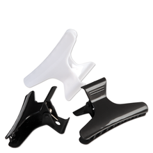 Load image into Gallery viewer, Soft ’n Style Butterfly Clamps, Wide, Black &amp; White - 3&quot;