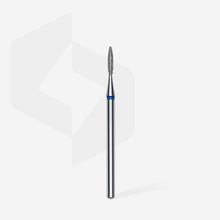 Load image into Gallery viewer, Staleks Diamond nail drill bit pointed flame blue EXPERT head diameter 1,6 mm / working part 8 mm