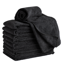 Cargar imagen en el visor de la galería, Soft ’n Style Microfiber Towels, 16&quot; x 29&quot; - Black