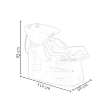 Cargar imagen en el visor de la galería, Dompel Champ Ceramic Shampoo Bowl