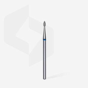 STALEKS Diamond nail drill bit, “drop” , blue, head diameter 1.6 mm/ working part 4 mm