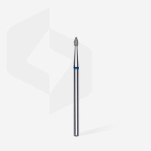 Staleks Diamond nail drill bit pointed bud blue EXPERT head diameter 1,8 mm / working part 4 mm