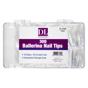 DL Pro Ballerina Nail Tips Kit - Clear