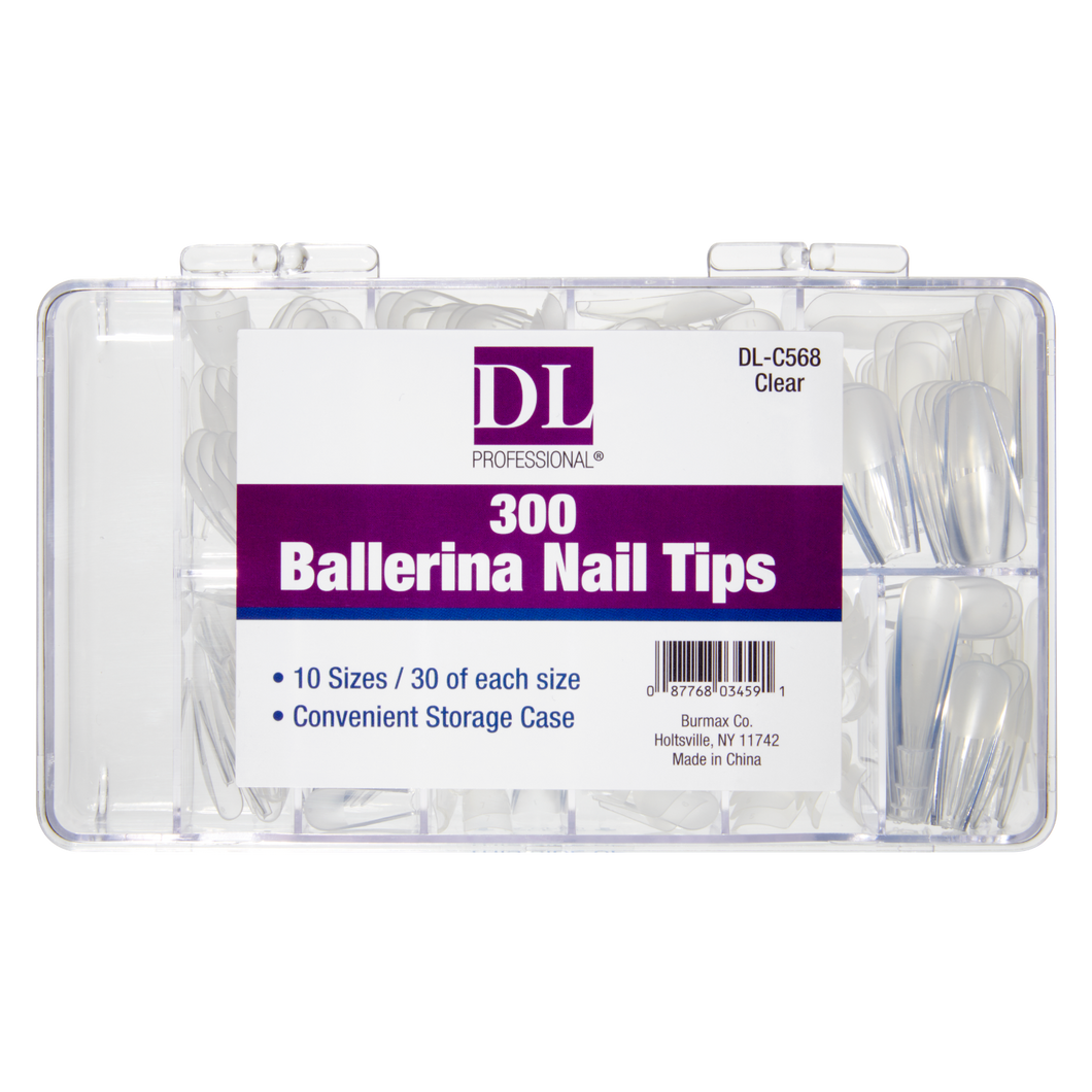 DL Pro Ballerina Nail Tips Kit - Clear