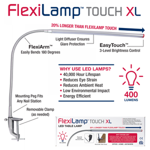 Americanails FlexiLamp Touch XL Table Lamp