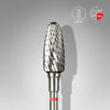 Staleks Carbide nail drill bit corn red EXPERT head diameter 6 mm / working part 14 mm - FT91R060/14