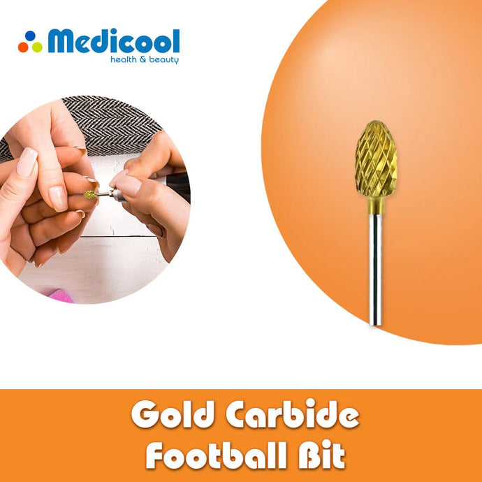 Medicool Pro Bits CC5 Gold Carbide Football