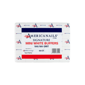 Americanails Signature Mini White Buffers 50ct