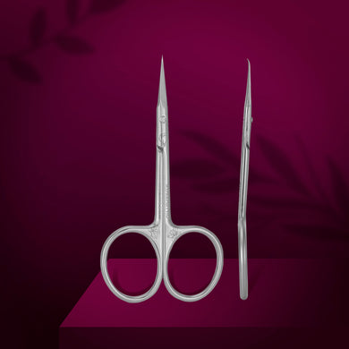 STALEKS Professional cuticle scissors with hook Pro Exclusive 21 Type 2 (Magnolia)