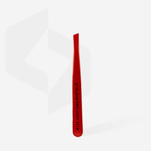 Load image into Gallery viewer, STALEKS Eyebrow tweezers Pro Expert 11 Type 3r (wide slant), red