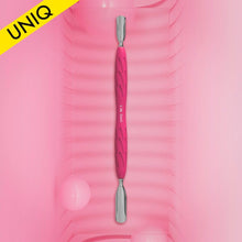 Load image into Gallery viewer, Staleks Manicure pusher Gummy with silicone handle UNIQ 10 TYPE 1 (rounded wide and rounded narrow pusher)