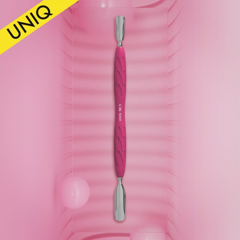 Staleks Manicure pusher Gummy with silicone handle UNIQ 10 TYPE 1 (rounded wide and rounded narrow pusher)