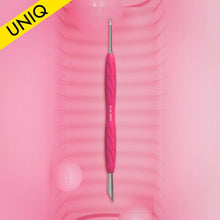 Load image into Gallery viewer, Staleks Manicure pusher Gummy with silicone handle UNIQ 11 TYPE 2 (beveled and loop pusher)