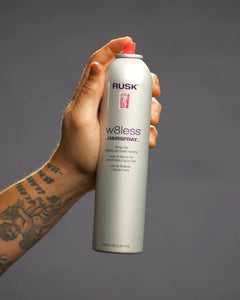 RUSK DESIGNER COLLECTION W8LESS STRONG HOLD HAIRSPRAY 80% VOC