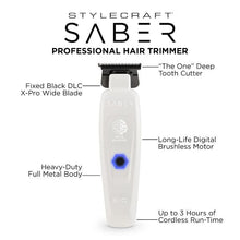 Load image into Gallery viewer, Stylecraft Saber Professional Hair Trimmer with Digital Brushless Motor