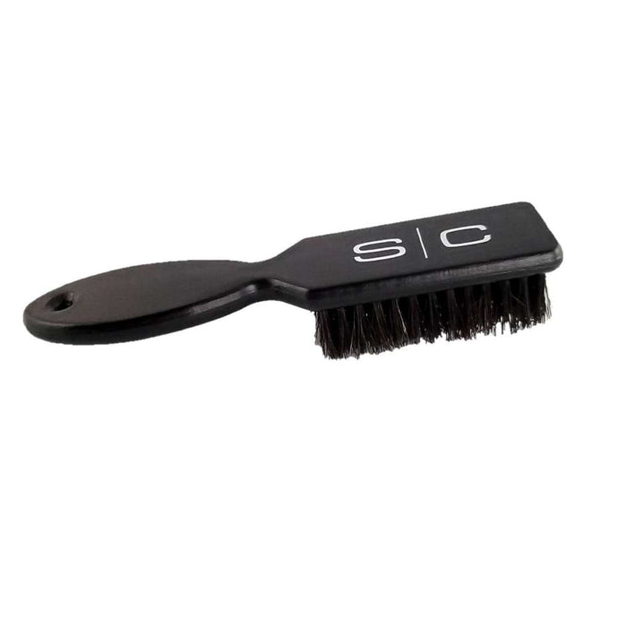 StyleCraft SC Fade and Cleaning Hair Brush with Natural Bristles and Wood Handle