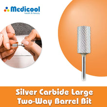Cargar imagen en el visor de la galería, Medicool Pro Bits CC11 Silver Carbide Large Two-Way Barrel Bits