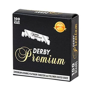 Derby Premium 100 Blades - Beauty Equipnent