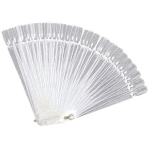 DL 40 pc. Nail Tip Fan Display - Clear - Nail care