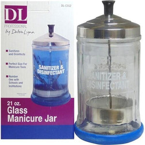 DL Glass Manicure Jar 21oz - nail care