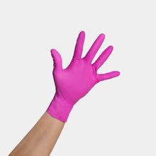 Load image into Gallery viewer, FRAMAR PINK PAWS NITRILE GLOVES- LARGE
