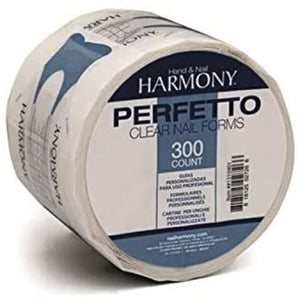 Harmony Perfetto Clear Nail Forms 300ct - Nail Acrylic
