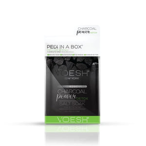 Voesh Deluxe Pedi In A Box 4-Step - Charcoal Power Detox