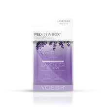 Load image into Gallery viewer, Voesh Deluxe Pedi In A Box 4-Step - Lavender Relieve