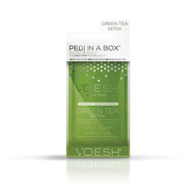 Voesh Pedi In A Box Basic 3-Step - Green Tea Detox - Mani & 